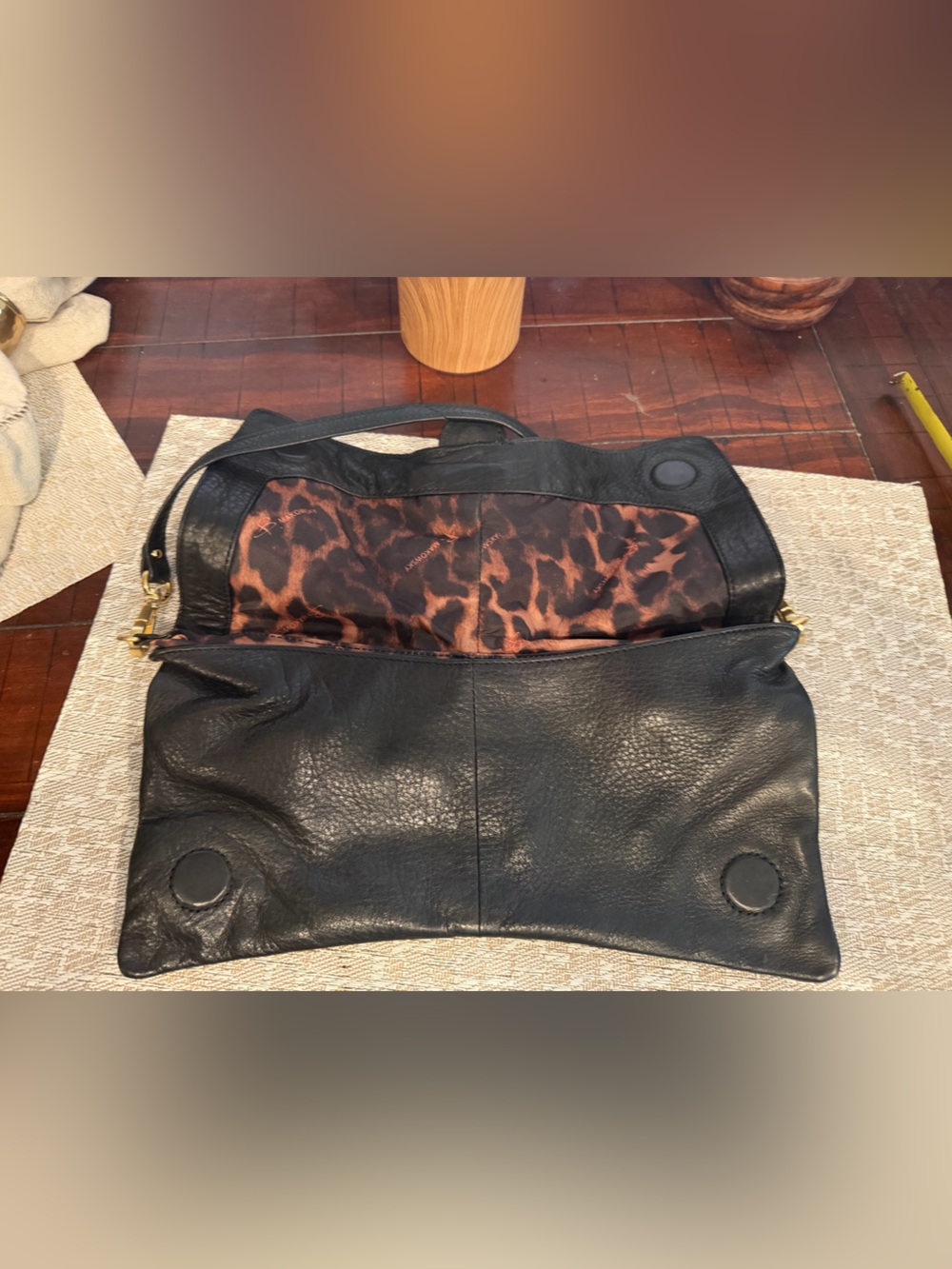 B. Makowsky black shoulder bag convertible clutch - Picture 4 of 8